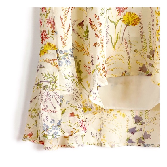 New Madewell Silk Gardengate Dress in Natural - Picture 4 of 16